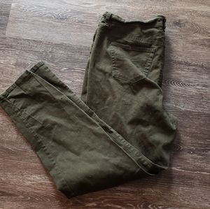 Style & Co Olive Green Straight Leg Jeans